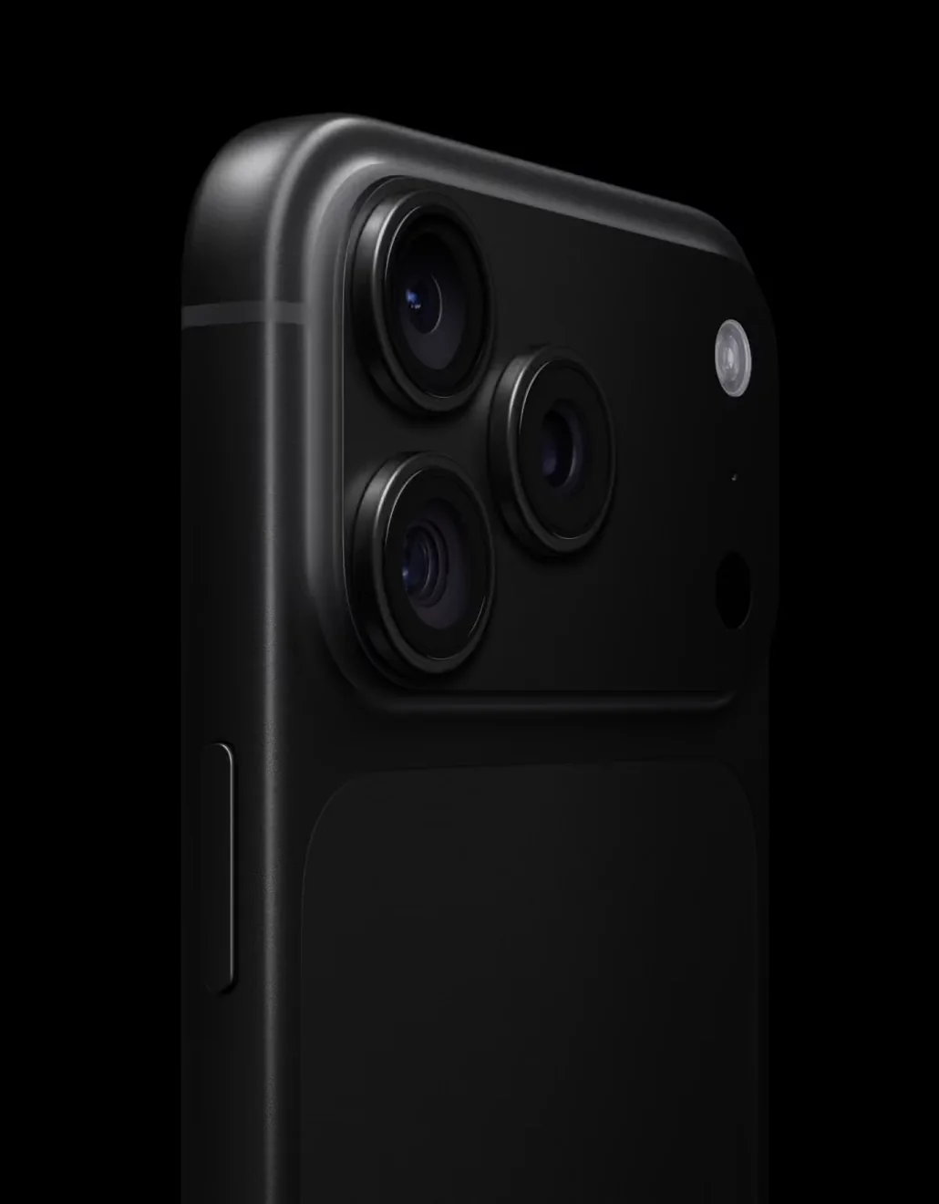 iPhone 18 Pro en color negro, visto desde atrás